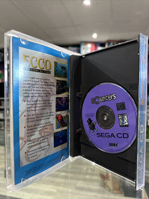 Bouncers (Sega CD, 1994) CIB Complete Tested!