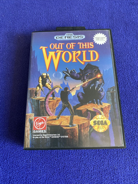 Out of This World (Sega Genesis, 1994) Authentic CIB Complete - Tested!