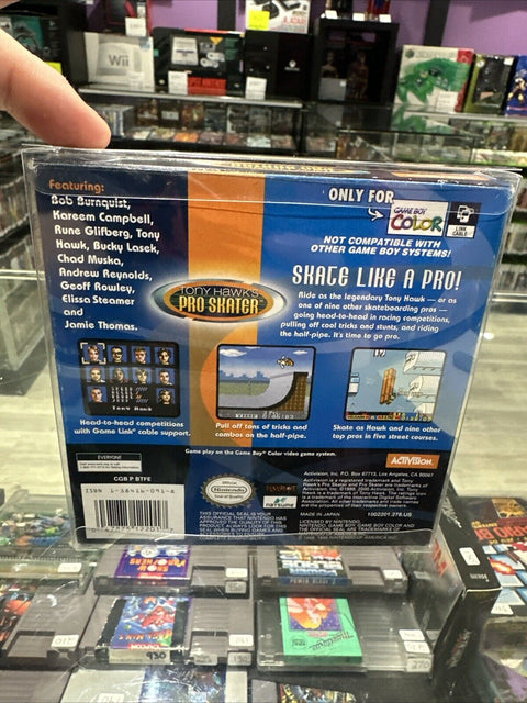 Tony Hawk's Pro Skater (Nintendo Game Boy Color, 2000) GBC No Manual - Tested!