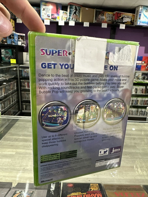NEW! Super Bubble Pop (Microsoft Original Xbox, 2002) Sealed *Ripped Plastic*