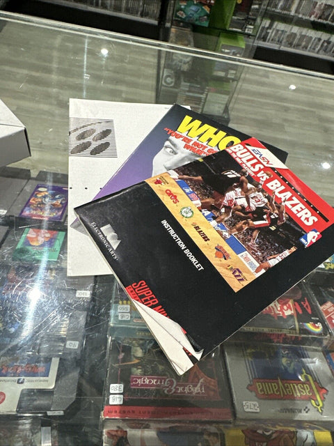 Bulls vs. Blazers and the NBA Playoffs (Super Nintendo, 1992) CIB SNES Complete
