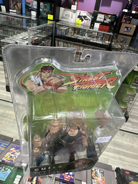 Street Fighter Guile Round 3 2005 Action Figure - New Factory Sealed!