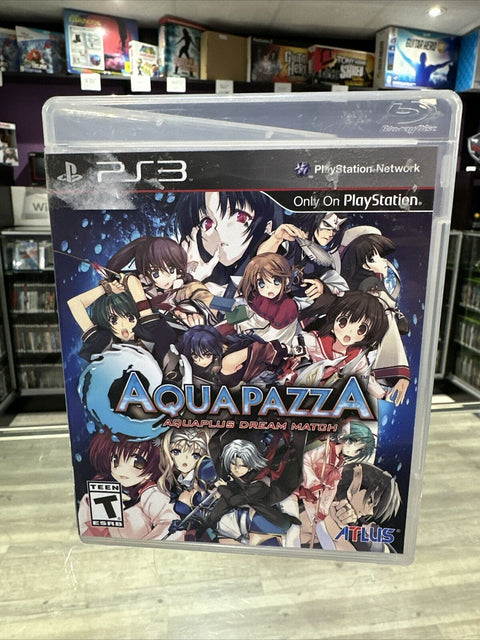 AquaPazza: AquaPlus Dream Match (Sony PlayStation 3, 2013) PS3 No Manual Tested!