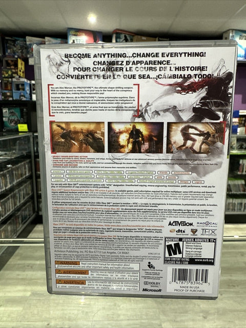 Prototype -- Platinum Hits (Microsoft Xbox 360, 2010) CIB Complete Tested!