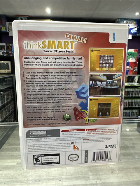 Thinksmart Family (Nintendo Wii, 2010) CIB Complete Tested!