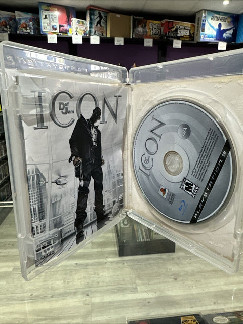 Def Jam: Icon (Sony PlayStation 3, 2007) *Water Damaged Cover* Complete Tested
