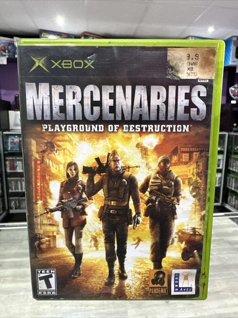 Mercenaries: Playground of Destruction (Microsoft Original Xbox, 2005) Complete