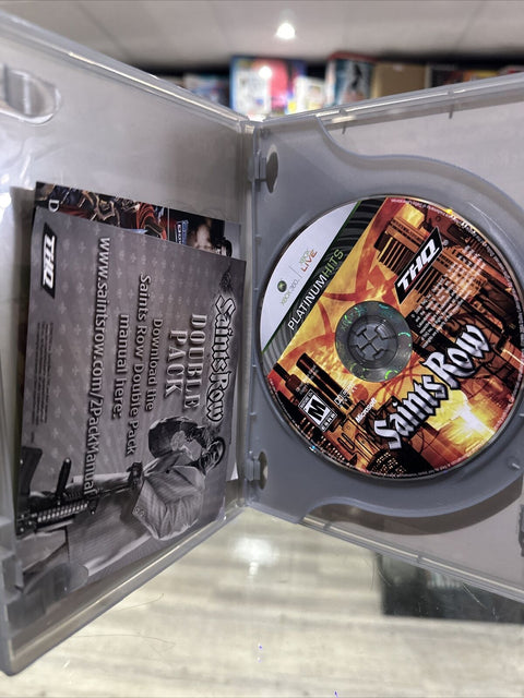 Saints Row: Double Pack 1 + 2 (Microsoft Xbox 360, 2010) Tested!