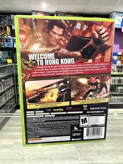 Sleeping Dogs (Microsoft Xbox 360, 2012) CIB Complete Tested!