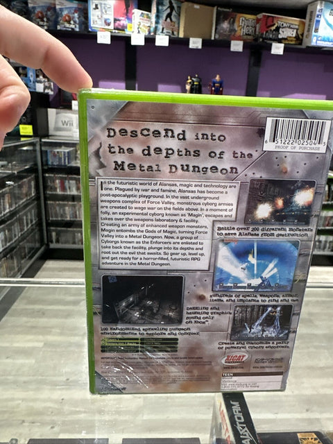 NEW! Metal Dungeon (Microsoft Xbox, 2002) Factory Sealed * Ripped Plastic*