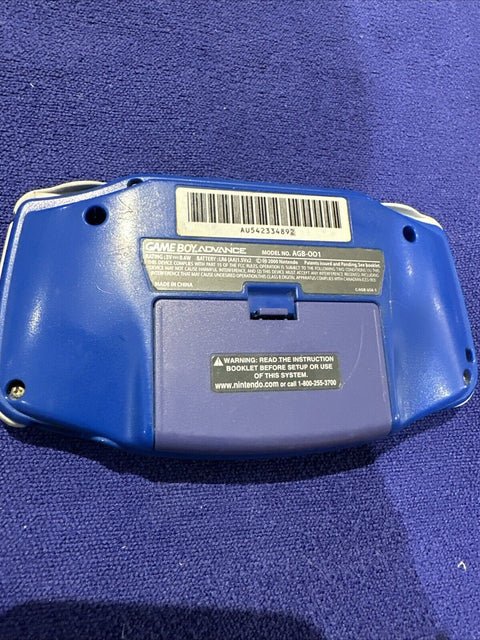 Nintendo Game Boy Advance Toys R Us Edition Blue GBA Complete New Battery Cover