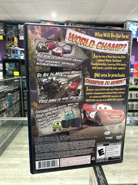Cars: Mater-National Championship (Sony PlayStation 2, 2007) PS2 Tested!