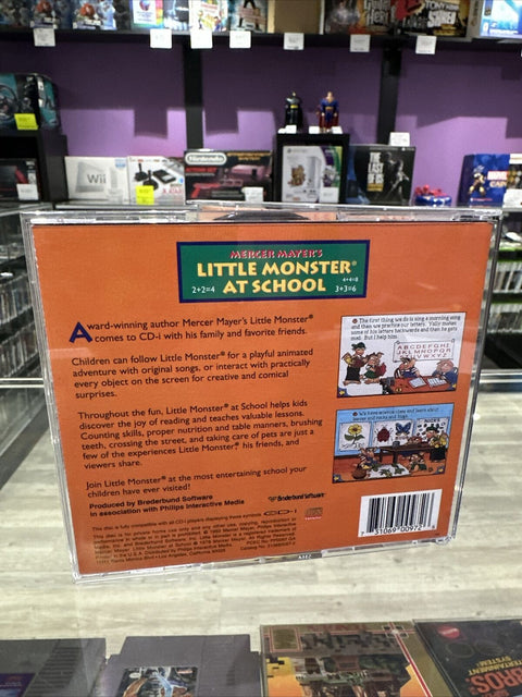 Little Monster at School (Philips CD-i, 1993) CIB Complete w/ Sleeve Tested!
