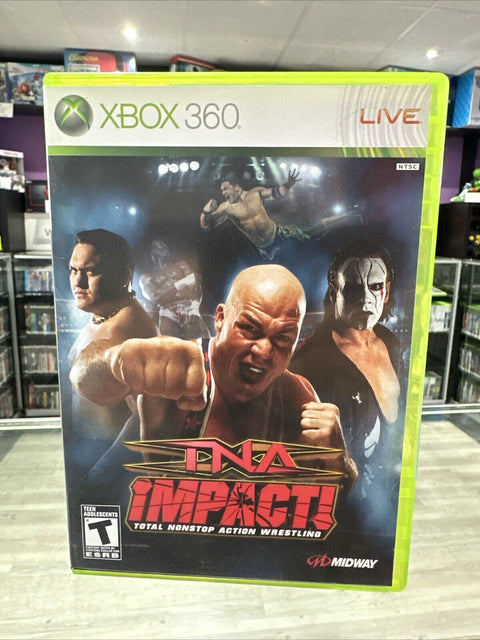 TNA Impact (Microsoft Xbox 360, 2008) CIB Complete Tested!