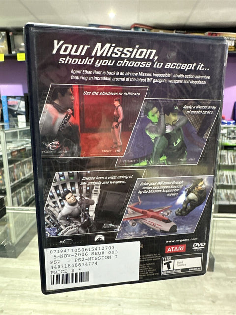 Mission: Impossible -- Operation Surma (Sony PlayStation 2) PS2 Tested!