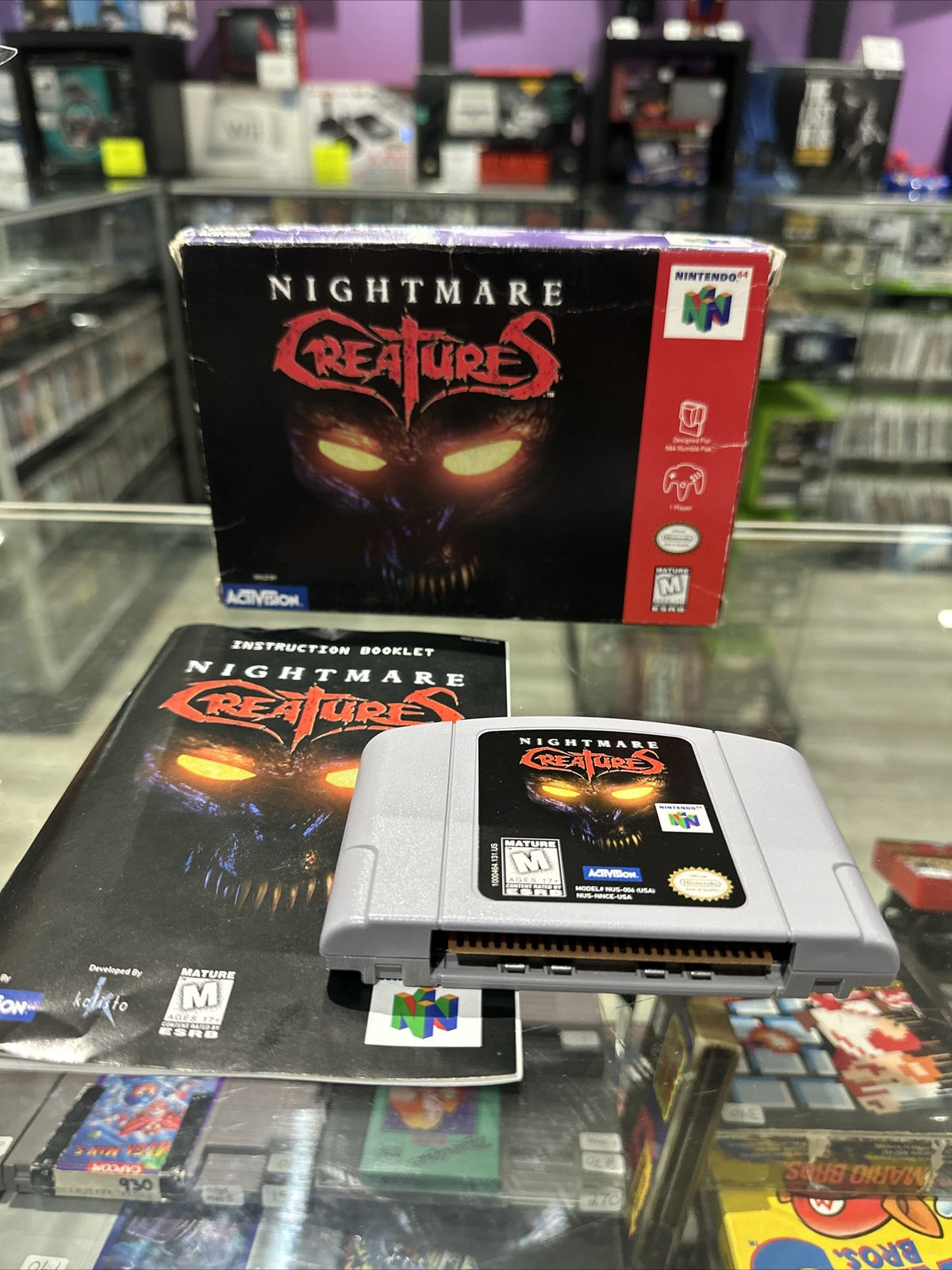 Nightmare Creatures (Nintendo 64, 1998) N64 CIB Complete Tested