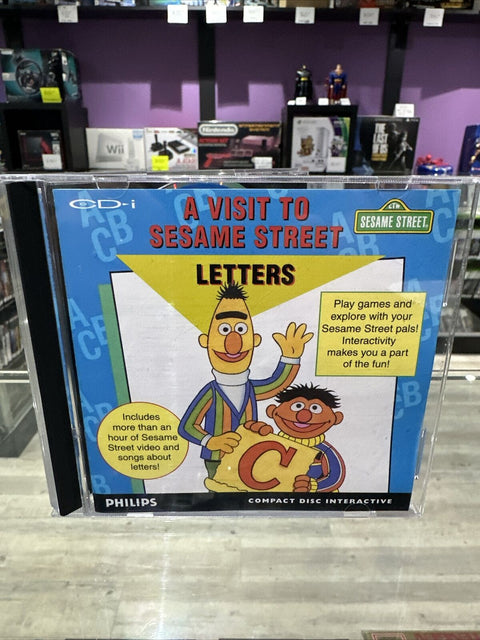 Visit to Sesame Street Letters (Philips CD-i, 1991) CDI CIB Complete w/ Sleeve