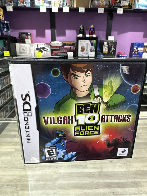 Ben 10: Alien Force - Vilgax Attacks (Nintendo DS, 2009) CIB Complete Tested!