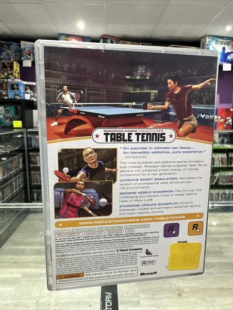 Rockstar Games Presents Table Tennis (Microsoft Xbox 360, 2006) Complete Tested