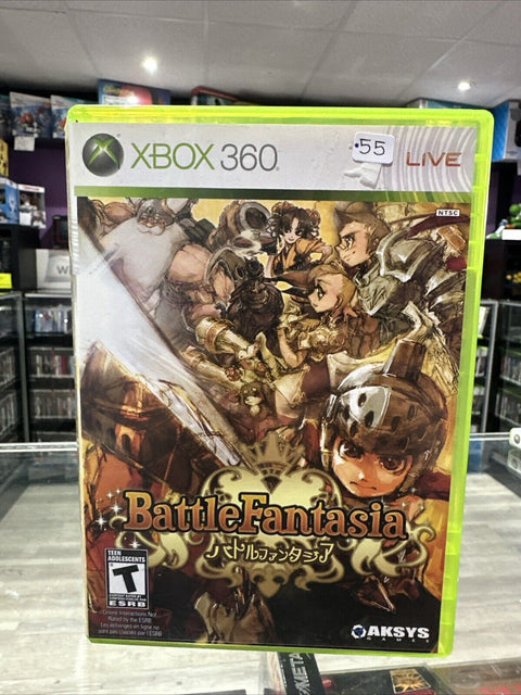 Battle Fantasia (Microsoft Xbox 360, 2008) CIB Complete Tested!