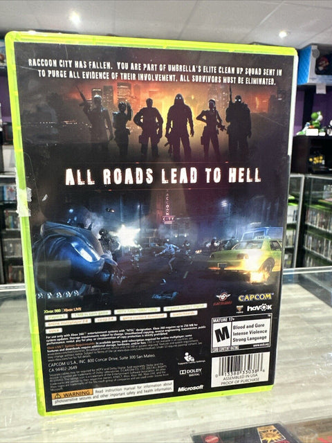 Resident Evil: Operation Raccoon City (Microsoft Xbox 360, 2012) Complete Tested