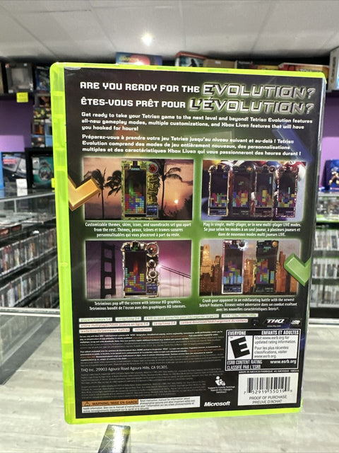 Tetris Evolution (Microsoft Xbox 360, 2007) CIB Complete Tested!