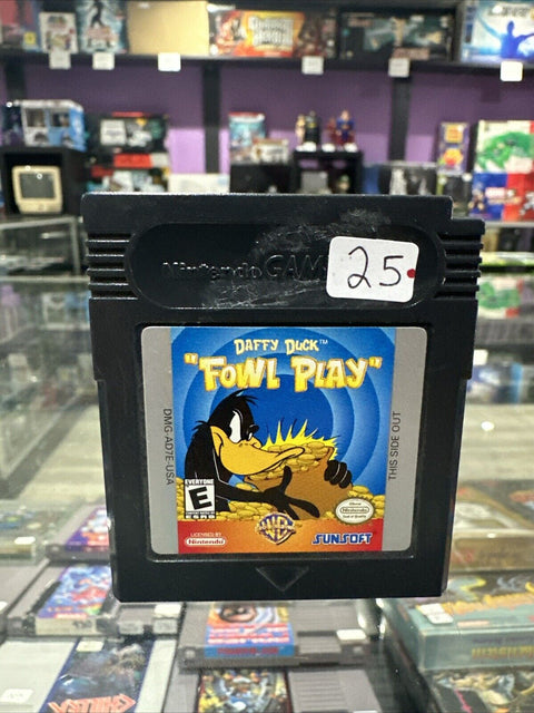 Daffy Duck: Fowl Play (Nintendo Game Boy Color, 1999) GBC Tested!