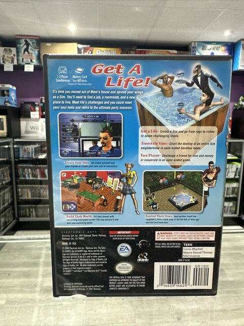 Sims (Nintendo GameCube, 2003) CIB Complete Tested!
