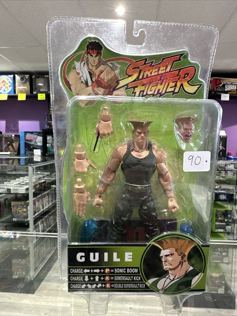 Street Fighter Guile Round 3 2005 Action Figure - New Factory Sealed!