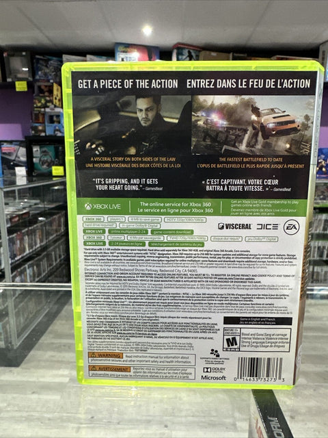 Battlefield Hardline (Microsoft Xbox 360, 2015) CIB Complete Tested!