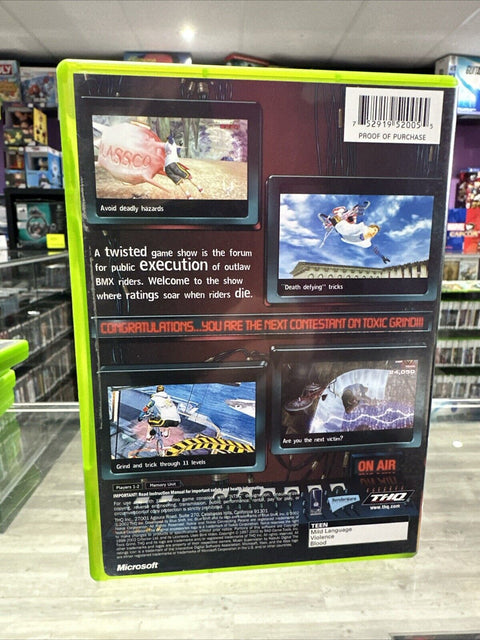 Toxic Grind (Microsoft Original OG Xbox, 2002) CIB Complete Tested!
