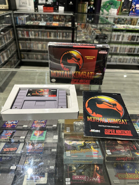 Mortal Kombat SNES (Super Nintendo, 1999) CIB Complete Tested!