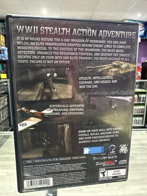 Airborne Troops: Countdown to D-Day (Sony PlayStation 2, 2005) PS2 Complete