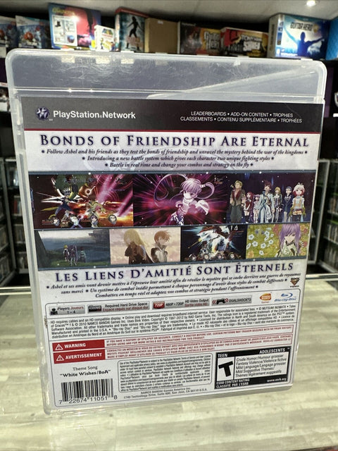 Tales of Graces f (Sony PlayStation 3, 2012) PS3 CIB Complete Tested!