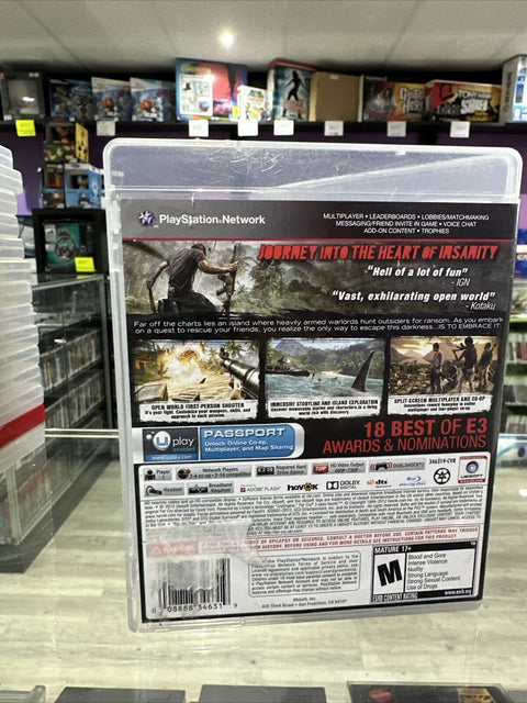 Far Cry 3 (Sony PlayStation 3, 2012) PS3 Complete Tested!