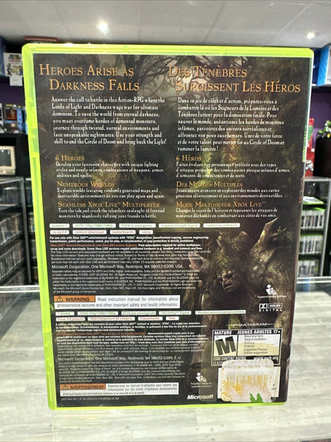 Kingdom Under Fire: Circle of Doom (Microsoft Xbox 360) CIB Complete Tested!