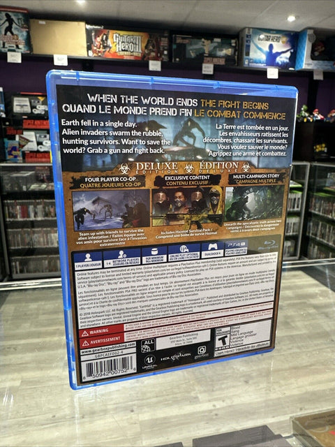 EarthFall - Deluxe Edition (Sony PlayStation 4, PS4 2018) CIB/ Complete - Tested