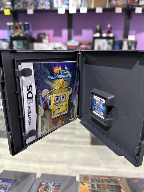 SpongeBob's Atlantis SquarePantis (Nintendo DS, 2008) CIB Complete Tested!