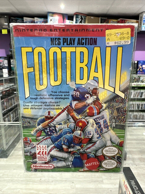 Nes Play Action Football (Nintendo NES) CIB Complete Tested!