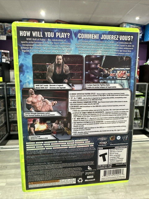WWE SmackDown vs. Raw 2008 Featuring ECW (Microsoft Xbox 360, 2007) Complete