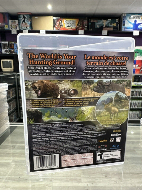 CABELA'S BIG GAME HUNTER 2010 (Sony PlayStation 3, 2009) Complete Tested!