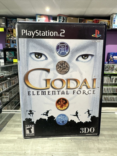 GoDai: Elemental Force (Sony PlayStation 2, 2002) PS2 CIB Complete Tested!