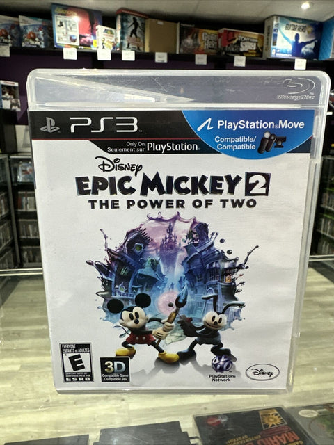 Epic Mickey 2: The Power of Two (Sony Playstation 3, PS3) Complete CIB Tested!