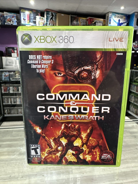 Command & Conquer 3: Kane's Wrath  (Xbox 360, 2008) Tested! *water damage*