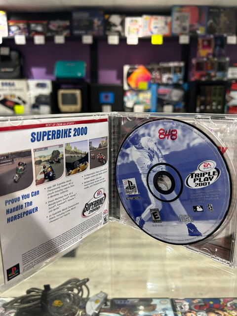 Triple Play 2001 (Sony PlayStation 1 2000) PS1 CIB Complete Tested!*Case Damage*