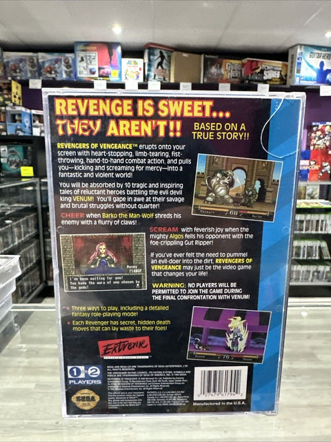 Revengers of Vengeance (Sega CD, 1994) CIB Complete Tested!