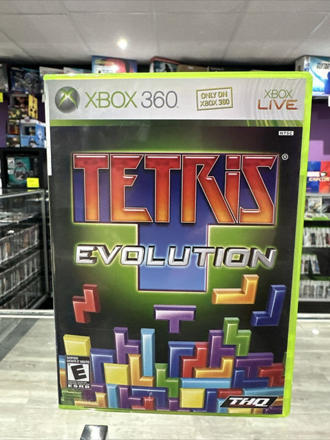 Tetris Evolution (Microsoft Xbox 360, 2007) CIB Complete Tested!