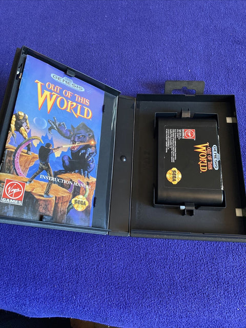 Out of This World (Sega Genesis, 1994) Authentic CIB Complete - Tested!
