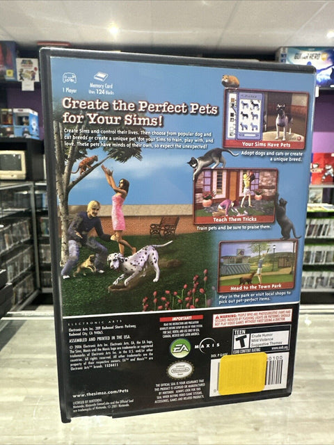Sims 2: Pets (Nintendo GameCube, 2006) CIB Complete Tested!