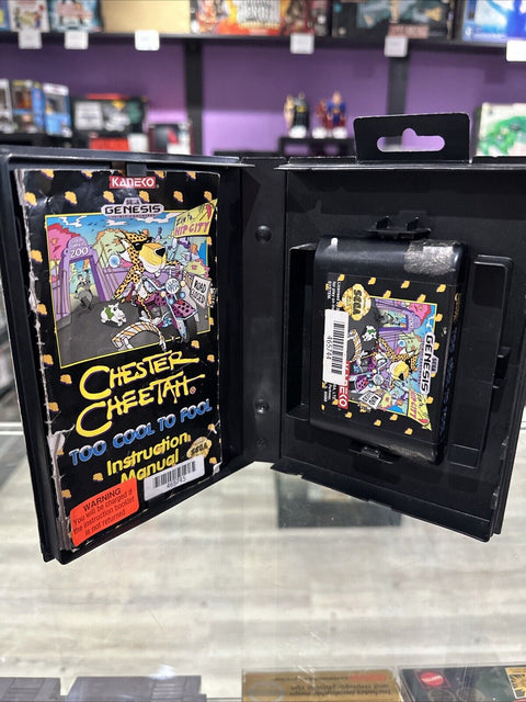 Chester Cheetah: Too Cool to Fool (Sega Genesis, 1992) CIB Complete Tested!